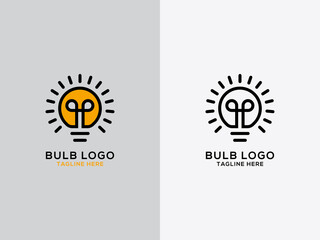 Love bulb icon vector illustration of logo template