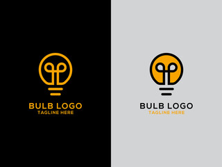 Love bulb icon vector illustration of logo template