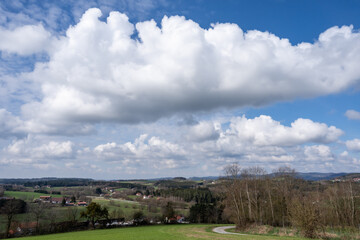 Obraz premium Cloud images with rain clouds and storm clouds in the landscape