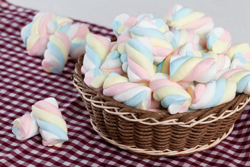 Multicolored Marshmallows - Tasty, Colorful And Fluffy Marshmallows.