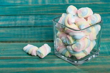 Multicolored Marshmallows - Tasty, Colorful And Fluffy Marshmallows.