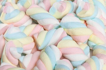 Multicolored Marshmallows - Tasty, Colorful And Fluffy Marshmallows.