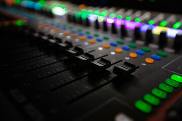 Closeup of sound control