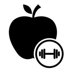 Apple icon, healthy raw symbol, foot sweet fruit, vector illustration design, eco diet