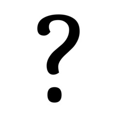 Question icon mark, help or ask bubble graphic symbol, web faq vector illustration