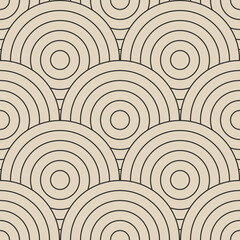Trendy minimalistisch naadloos patroon met abstracte creatieve geometrische compositie