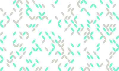 background leaves and geometric shapes turquoise gray