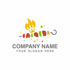 kebab king business logo design