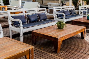 Beautiful Greek Style Restaurant Lounge Rustic Contemporary Architecture Decoration Garden By The Lake