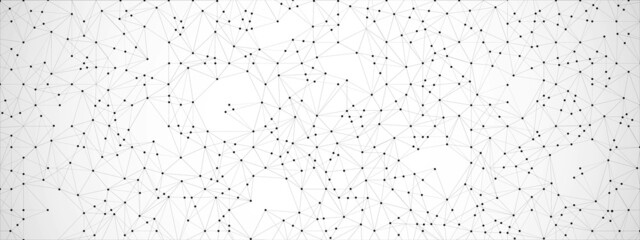 Halftone abstract background. Vector design monochrome information grid. Texture of damaged network, connections. A pattern of dots and lines. Poster for technology, medicine, websites. 3d rendering