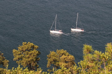 Coast view of the Aegean sea