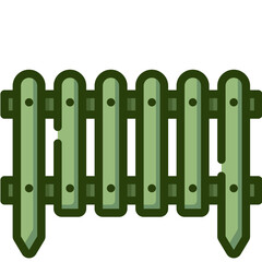 fence Two Tone icon