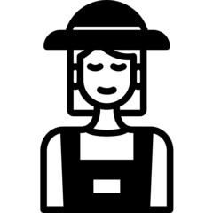 woman solid line icon