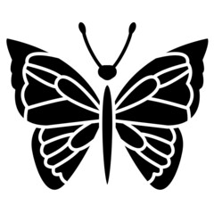 butterfly solid icon