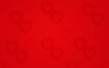 Valentine`s Day abstract background. Vector illustration. red abstract heart shape background for valentine 