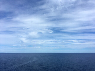 Obraz premium Calm black blue sea