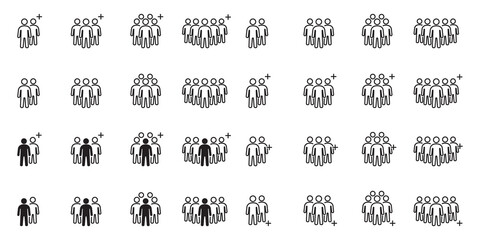 People Icons , Person work group Team Vector