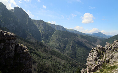 Fototapeta na wymiar Krajobrazy w Tatrach, polskie góry