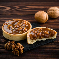 Walnut and Chocolate Tartlet Dessert