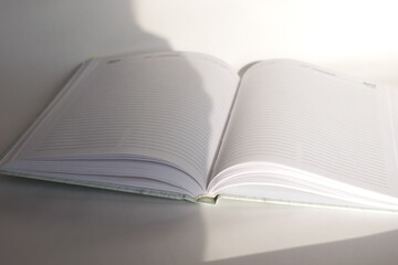 open book with bookmark