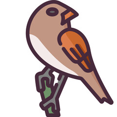 bird line icon