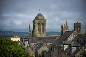 Fototapeta na wymiar View on the lovely medieval village of Locronan