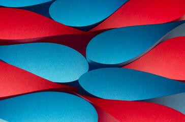 abstract background of red blue smooth shapes