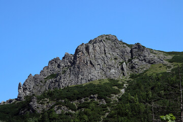 Fototapeta na wymiar Krajobrazy w Tatrach, polskie góry Tatry