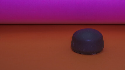  chocolate candy on colorful background