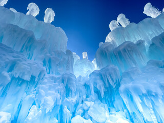 frozen ice formations
