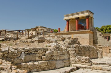 Fototapeta na wymiar Knossos palace at Crete