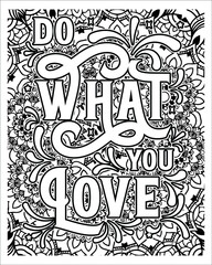 Motivational Quotes Coloring page, inspirational Quotes Coloring page.