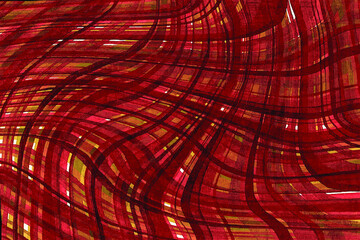 Red orange line abstract wallpaper marble