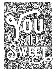 Motivational Quotes Coloring page, inspirational Quotes Coloring page.