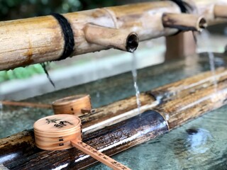 hand wash before enter japanese temple