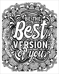 Motivational Quotes Coloring page, inspirational Quotes Coloring page.