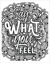 Motivational Quotes Coloring page, inspirational Quotes Coloring page.