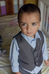 elegant diplomatic boy portrait