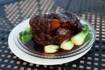 Braised pig knuckle