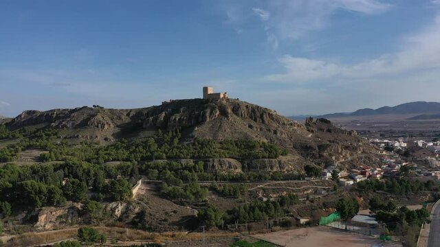 Castillo de Jumilla Luftbilder | Luftbildaufnahmen vom Castillo de Jumilla in Andalusien
