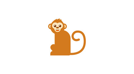 Monkey vector flat icon. Isolated monkey emoji illustration © Firangiz