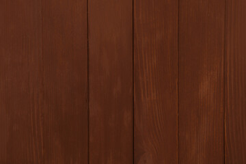 Naklejka premium Vintage brown wood background texture with knots and nail holes. Old painted wood wall. Wooden dark horizontal boards