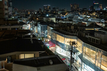 原宿の夜の風景