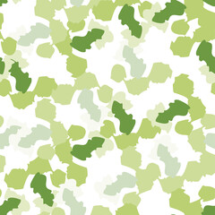 Camouflage seamless pattern. Irregular shapes endless wallpaper. Abstract animal print.