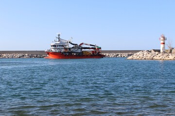 Fototapeta premium boat in the harbor