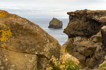 rocks and sea
