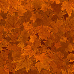Orange Autumn leaf background.