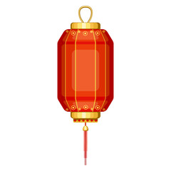 Vector hanging lantern for red lantern festival and Chinese new year. Isolated © Irina