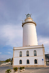 Fototapeta na wymiar La Farola lighthouse in Malaga