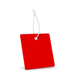 Blank paper price tag, clothing label